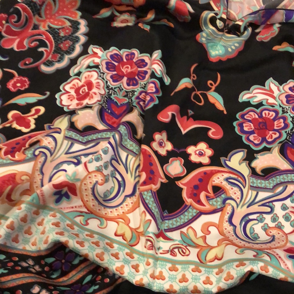 Silky Colorful Sleeveless Dress Sz 10 Dressbarn - Picture 12 of 17